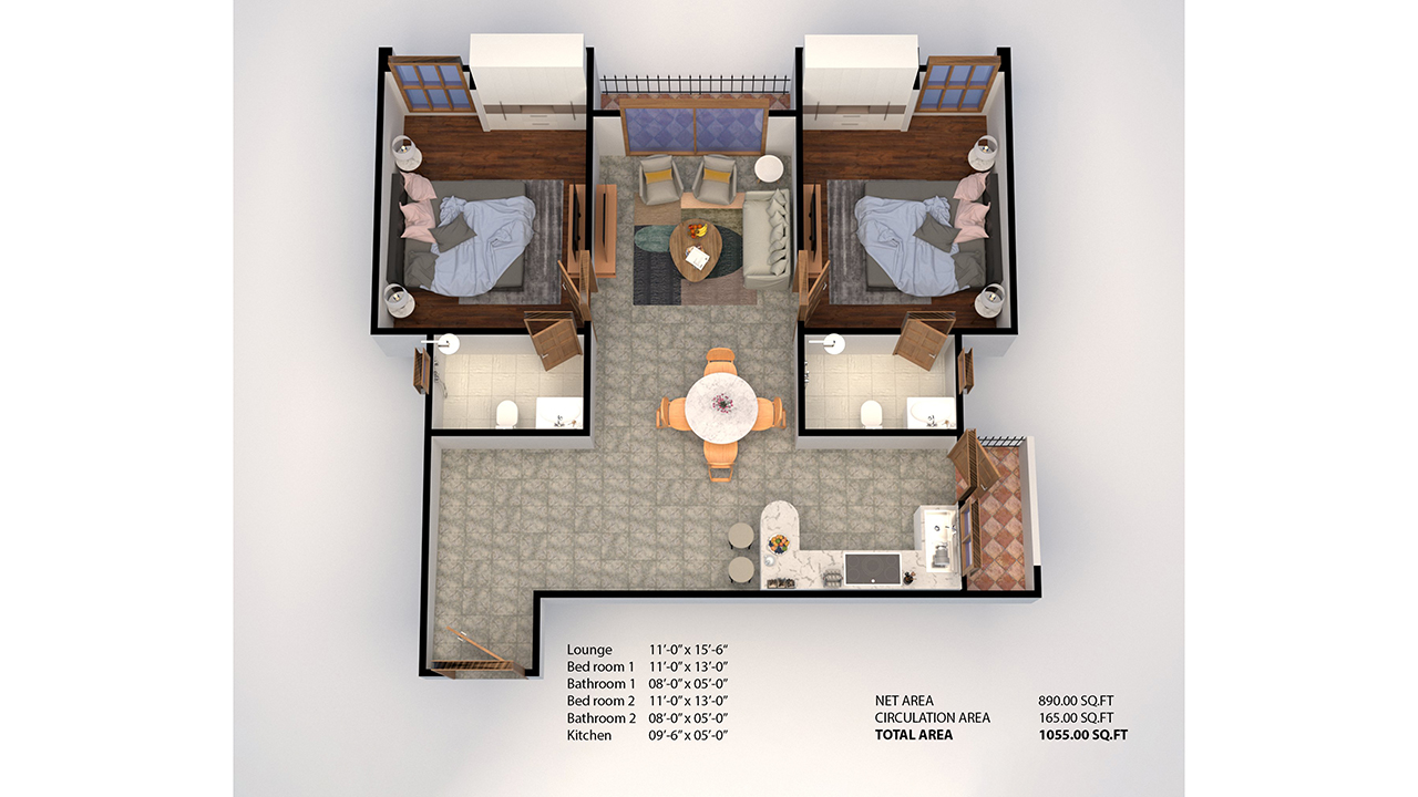 3D Floor Plan (CGI) sample